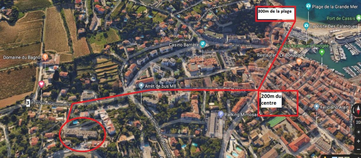 Au Calme, 200M Du Centre T2 Avec Balcon Et Parking Apartman Cassis Kültér fotó